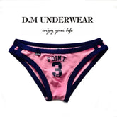 D.M Men's Briefs Letter Sports D.M UNDERWEAR